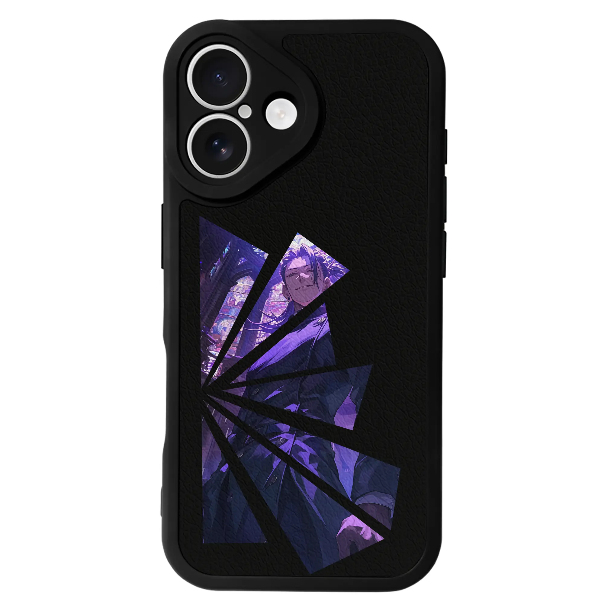 呪術廻戦 グッズ,夏油 傑 - IPhone 16シリーズ対応 ・ シリコンスマホケース ・ レザー調 ・ 高精度フィット ・ 耐衝撃 ・ ワイヤレス充電対応 ・ 精密カット